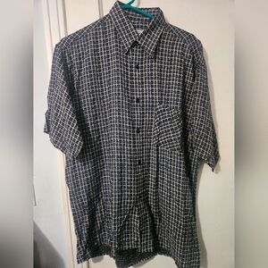 Foster Button Up Shirt Short Sleeve Men's Size XL